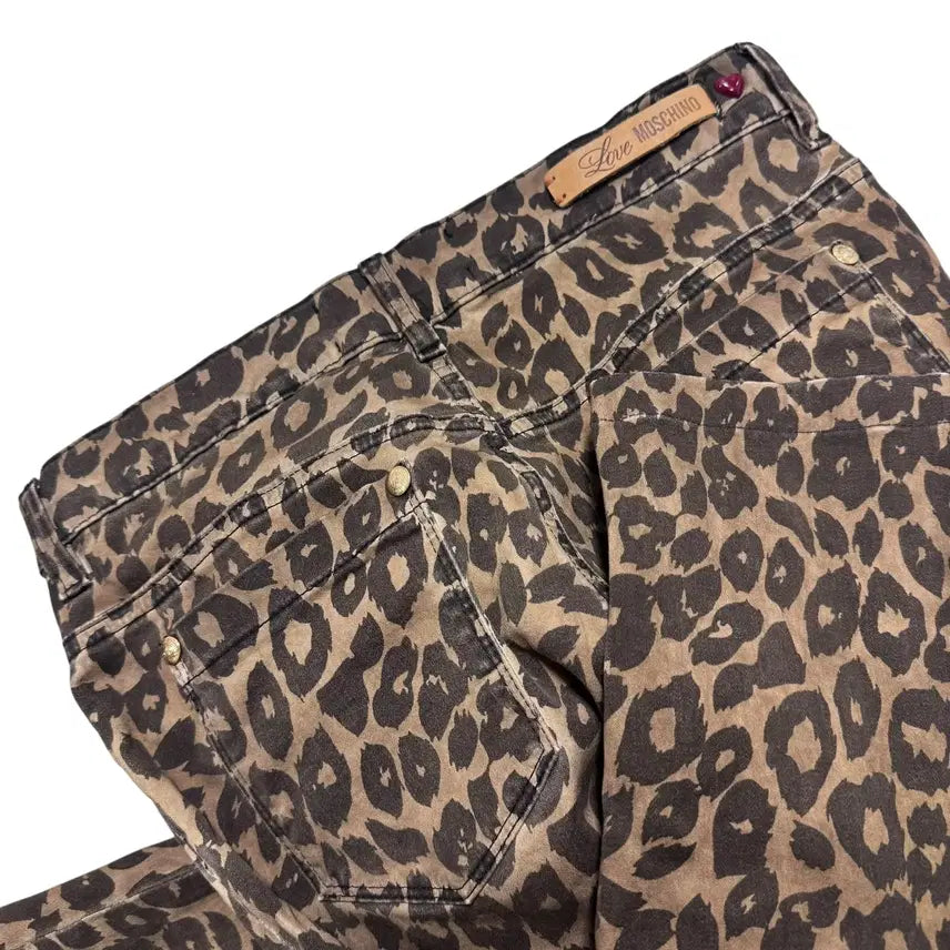 [BUNJANG] Moschino Love Leopard Pants / 모스키노 러브 레오파드 팬츠