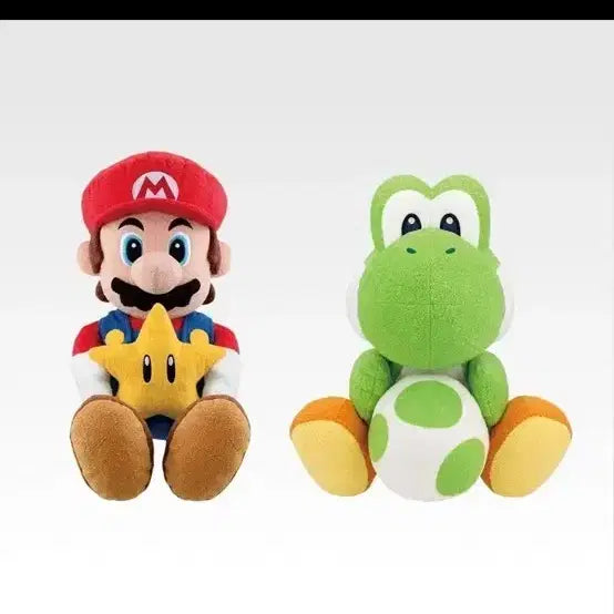 [BUNJANG] Mario Kuji Mario &amp; Yoshi Plush Set / 미개봉) 마리오 쿠지 A상 마리오 인형
