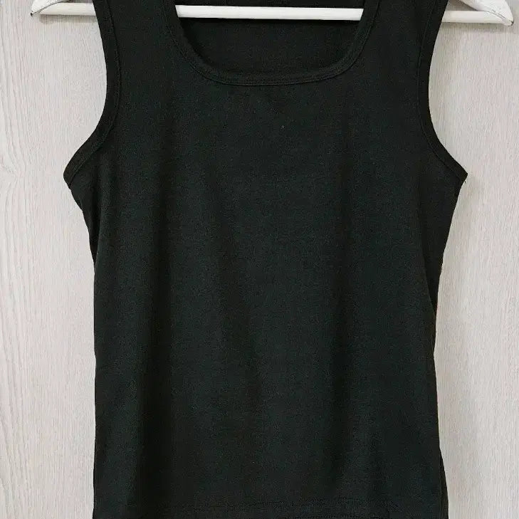 [BUNJANG] Square Neck Sleeveless Top - Black / 가을용 스퀘어넥 나시 블랙새상품