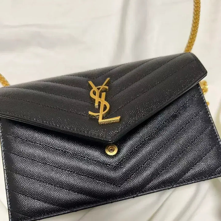 [BUNJANG] Ys/L Gold Chain Crossbody Bag / Ys//L 골드 체인 크로스백 사용감 거의 없음! 정품 더스트백 포함