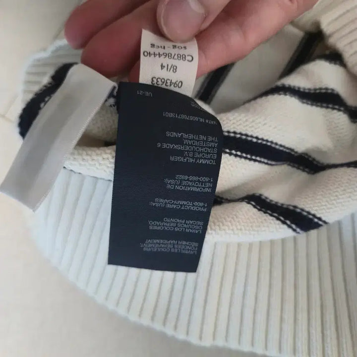 [BUNJANG] Tommy Hilfiger Striped Knit Sweater / 타미힐피거 스트라이프 니트