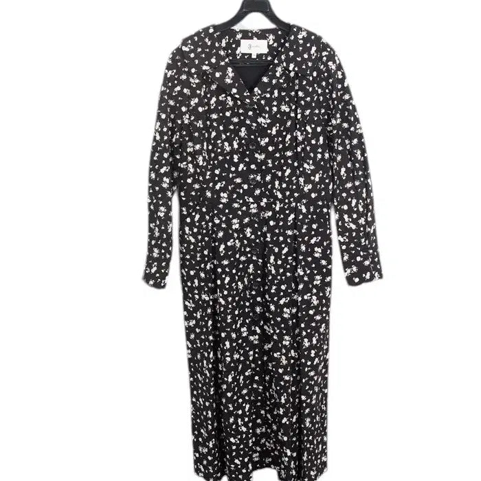 [BUNJANG] JS STUDIO Floral Pattern Shirt Dress / 여성66 / 지스튜디오 잔꽃패턴 셔츠원피스BK 12-7