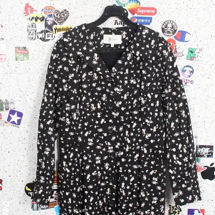[BUNJANG] JS STUDIO Floral Pattern Shirt Dress / 여성66 / 지스튜디오 잔꽃패턴 셔츠원피스BK 12-7