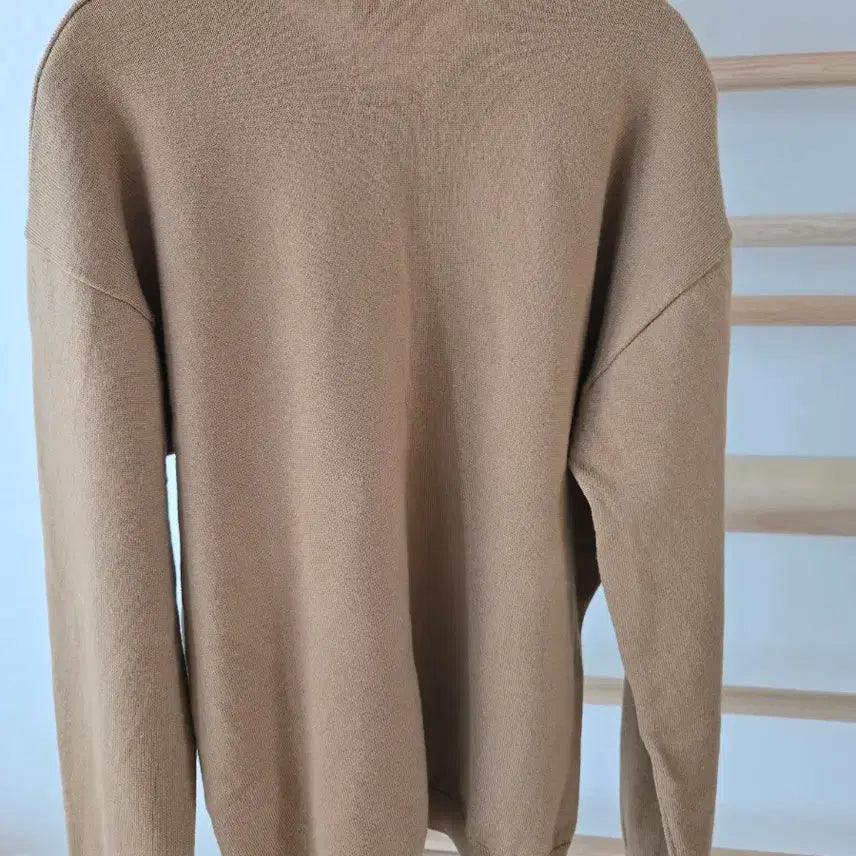 [BUNJANG] Lacoste Brown Wool V-Neck Knit Sweater / 라코스테 브라운 울100% 니트 105사이즈
