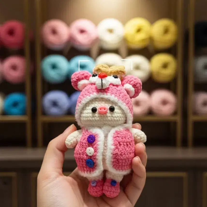 [SOLD OUT] 코코 꾸임 | 소장가치 200%! 자석으로 톡! 핑크 크라운 루루돼지 피
