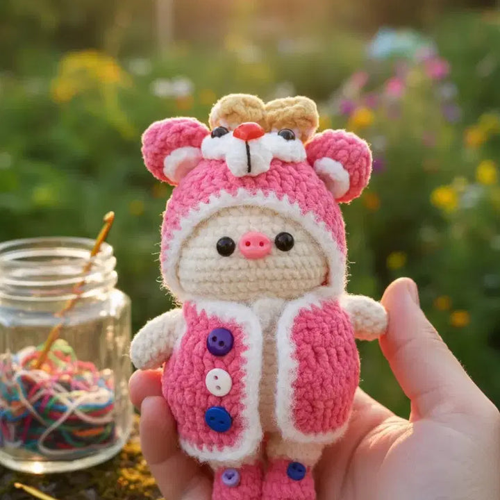[SOLD OUT] 코코 꾸임 | 소장가치 200%! 자석으로 톡! 핑크 크라운 루루돼지 피
