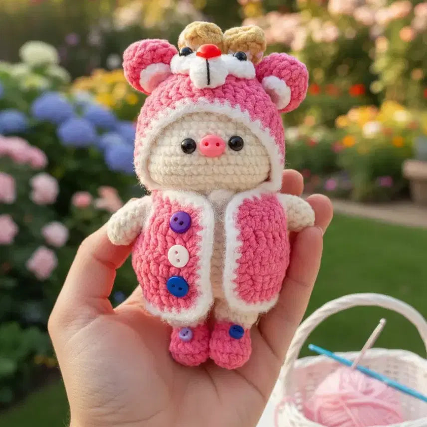 [SOLD OUT] 코코 꾸임 | 소장가치 200%! 자석으로 톡! 핑크 크라운 루루돼지 피