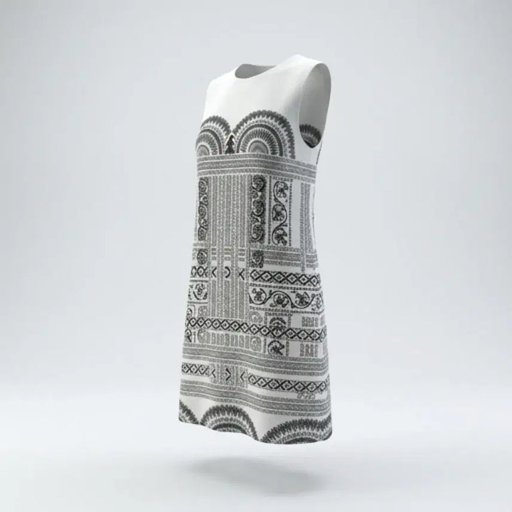 [BUNJANG] Zara Collection Pattern Sleeveless Dress / 여성S / 자라컬렉션 패턴 민소매 디테일원피스WT 12-15