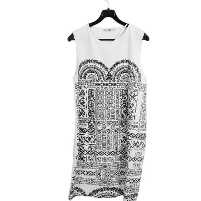[BUNJANG] Zara Collection Pattern Sleeveless Dress / 여성S / 자라컬렉션 패턴 민소매 디테일원피스WT 12-15