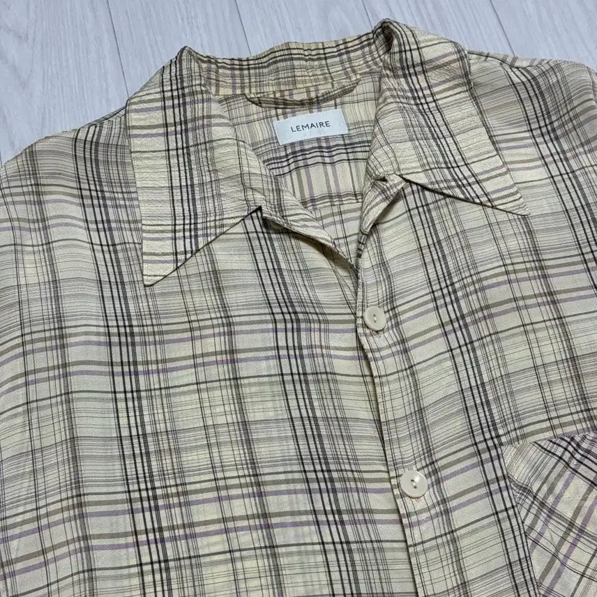 [SOLD OUT] 르메르 컨버터블 체크셔츠 48