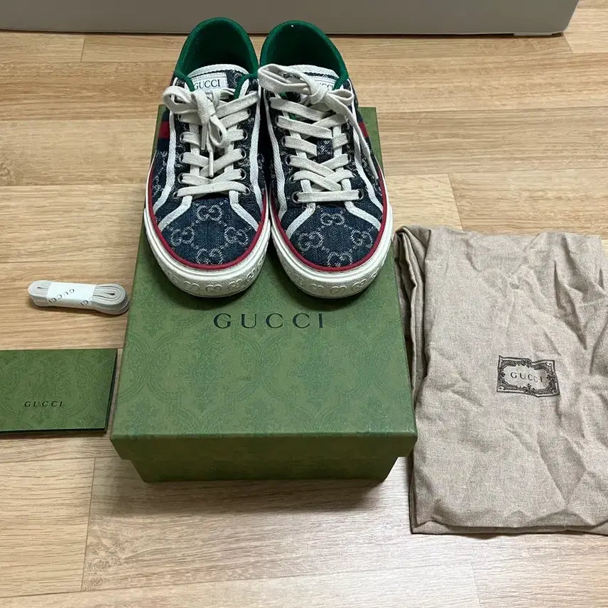 [BUNJANG] Gucci 225 Denim Sneakers / 백화점정품 구찌 225 데님 스니커즈