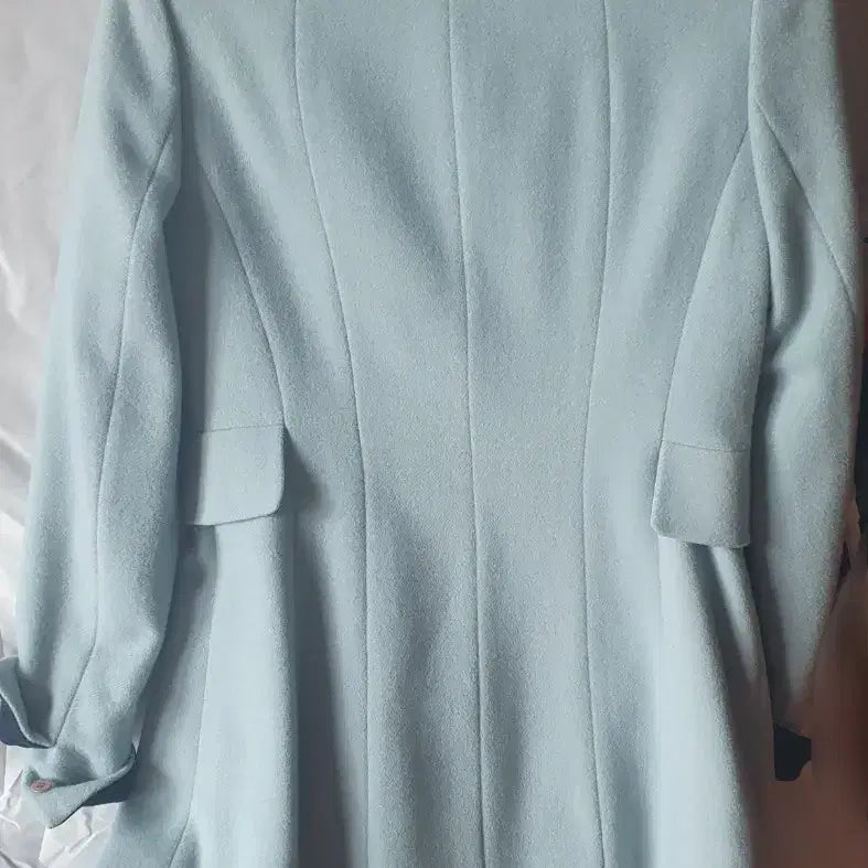 [BUNJANG] SOUP Double Button A-Line Coat Mint / SOUP 슾 더블 버튼 코트 민트색
