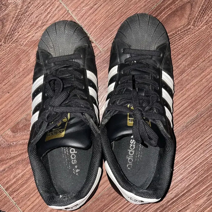 [BUNJANG] Adidas Superstar Black White Sneakers / 아디다스 슈퍼스타 블랙 화이트