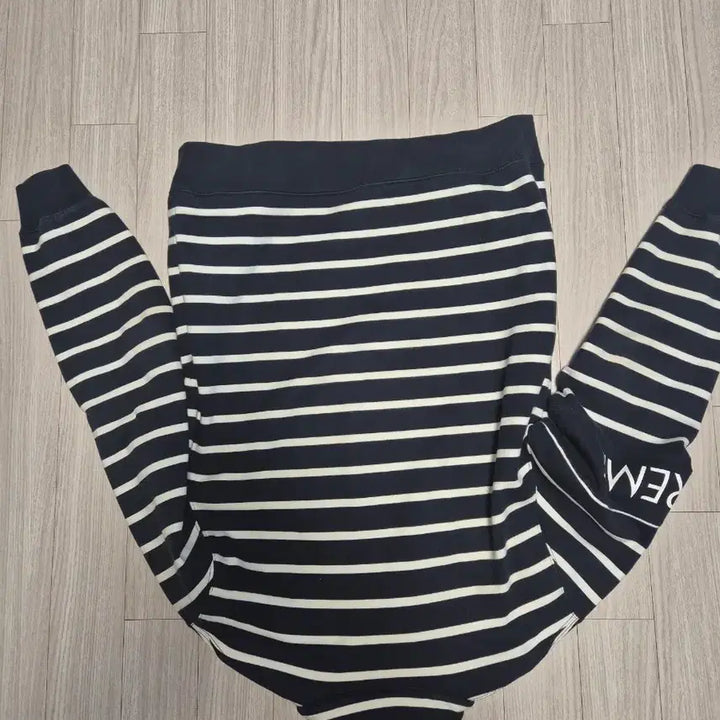 [BUNJANG] Supreme Striped Half-Zip Sweatshirt / 슈프림 스트라이프 하프집업 완장 반집업 맨투맨 L xl 100 105