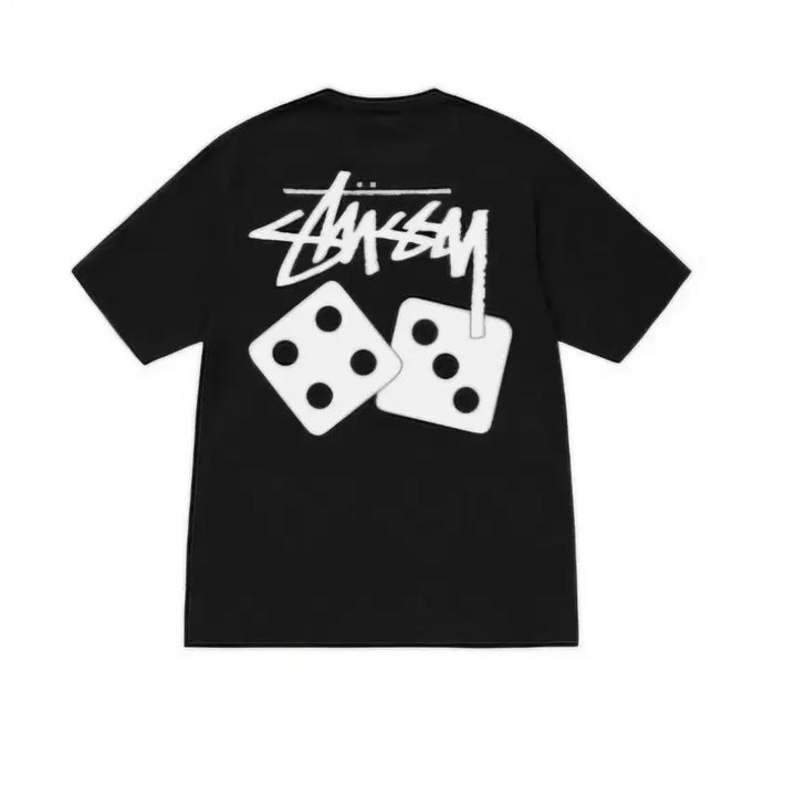 [SOLD OUT] 한정수량 / 무료배송/ 스투시 다이스 반팔 티셔츠 블랙/멜란지