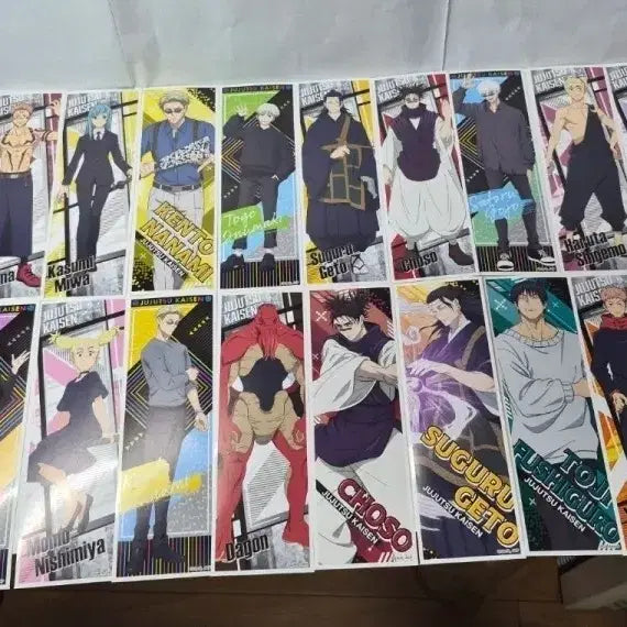 [BUNJANG] Jujutsu Kaisen Long Stickers Bundle Set / 주술회전 롱스티커 43종 무중복 일괄