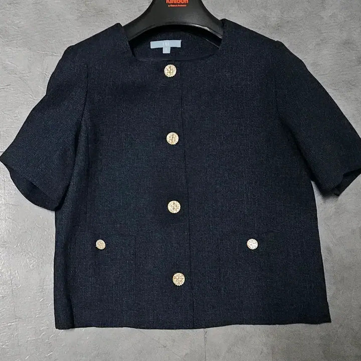 [SOLD OUT] LBL  네이비 트위드 반팔 자켓S