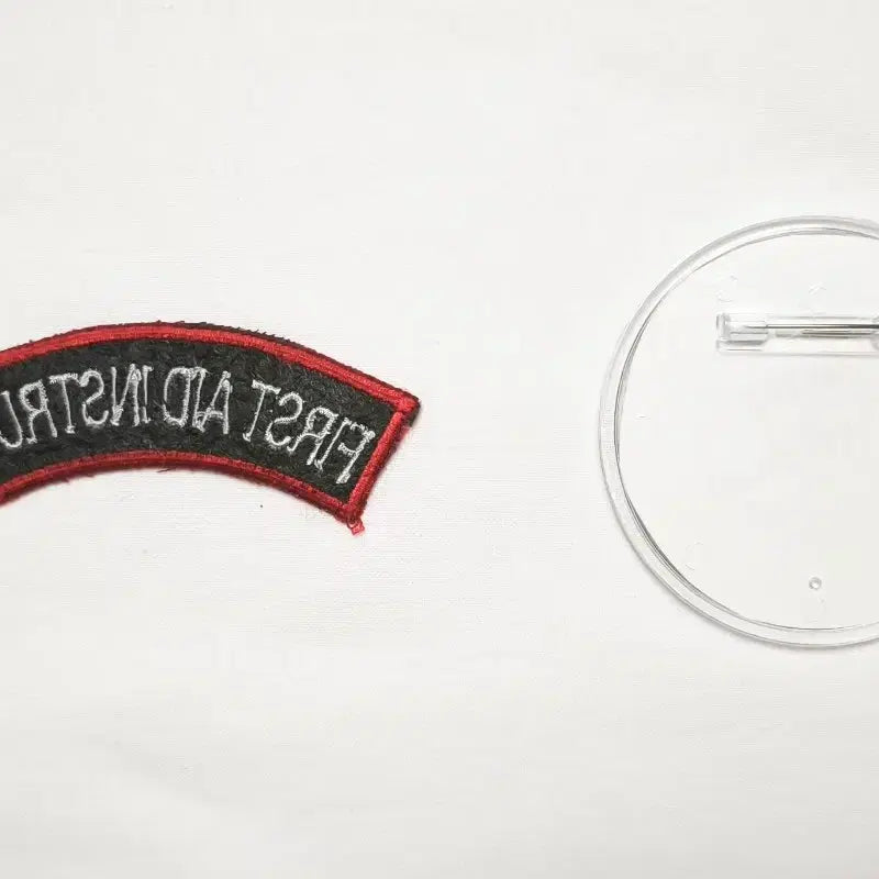 [BUNJANG] First Aid Instructor English Patch and Badge Set / 응급처치강사 영문 패치와 뱃지 2개 세트