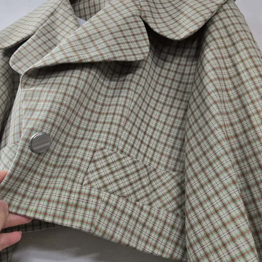 [BUNJANG] Jessie New York Check Cropped Jacket / 제시뉴욕) 체크 크롭 자켓