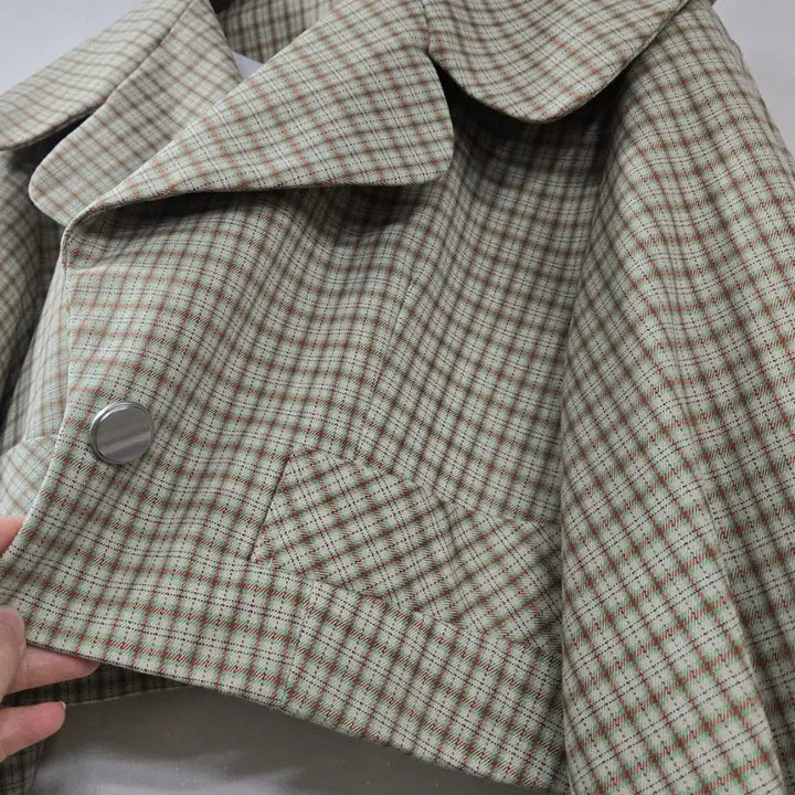 [BUNJANG] Jessie New York Check Cropped Jacket / 제시뉴욕) 체크 크롭 자켓
