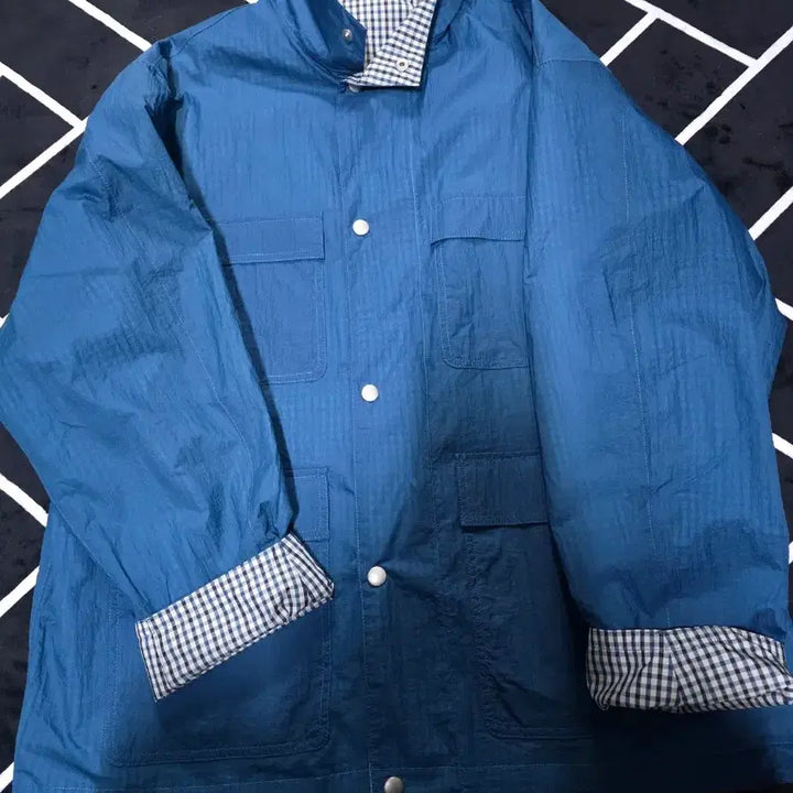 [BUNJANG] SUTTER Reversible High Neck Jacket Blue M / 셔터 리버시블 하이넥 자켓 블루 M