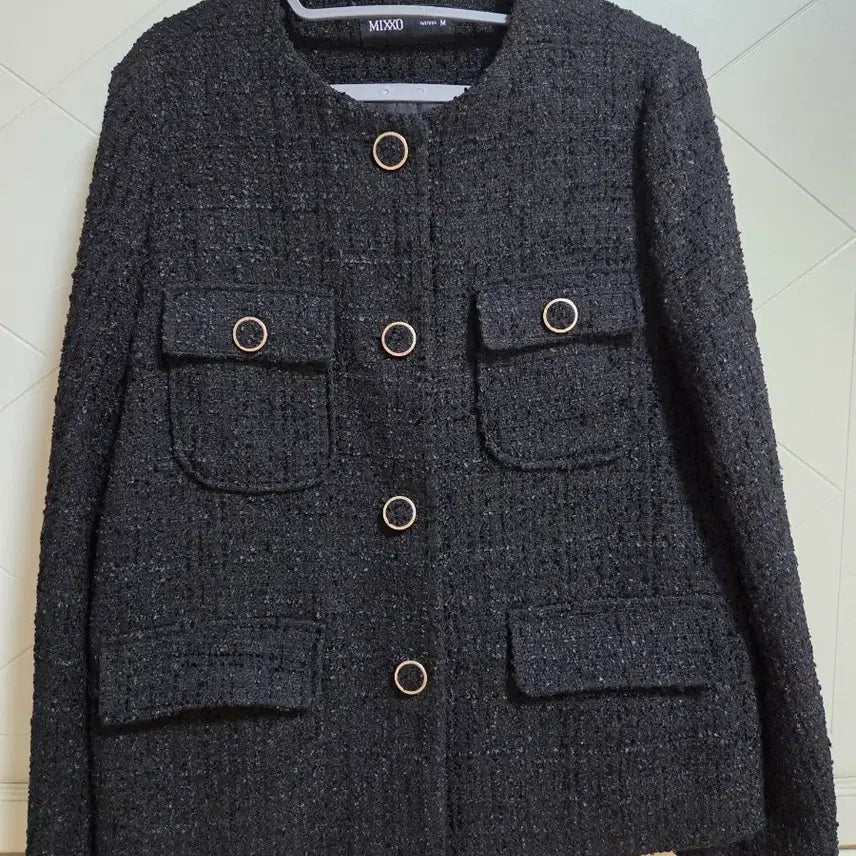 [BUNJANG] Mixxo Tweed Jacket (Black) / 미쏘.트위드자켓(블랙)