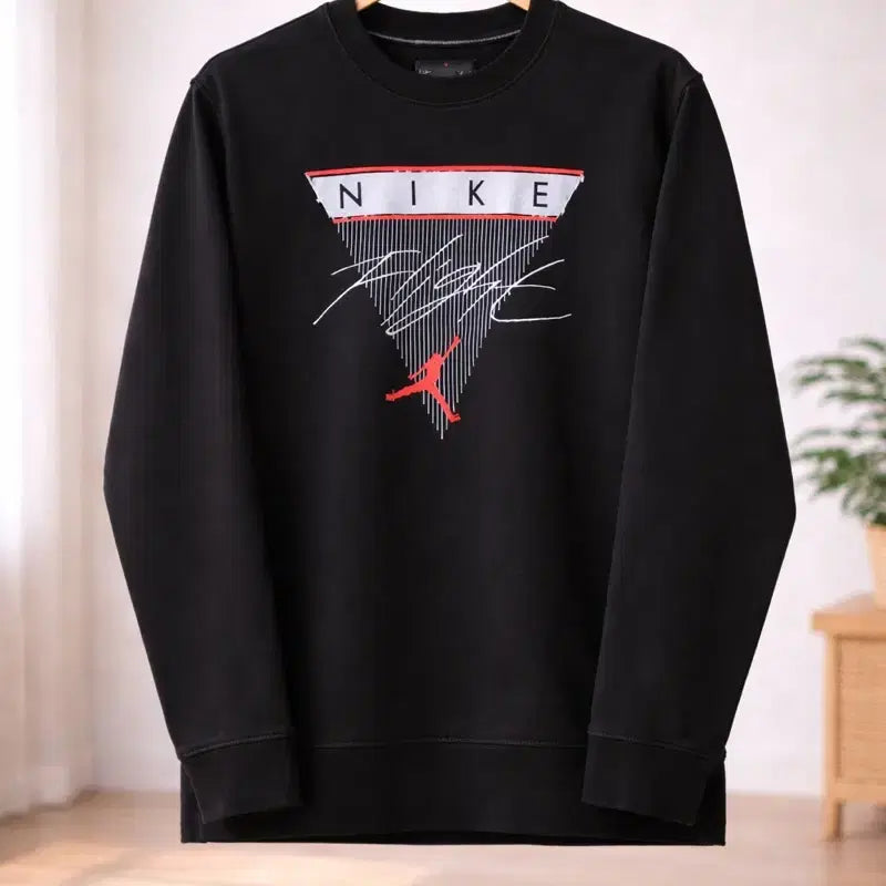 [BUNJANG] Nike Jordan Black Sweatshirt / 나이키 조던 맨투맨 블랙 티 L(100-105정도)