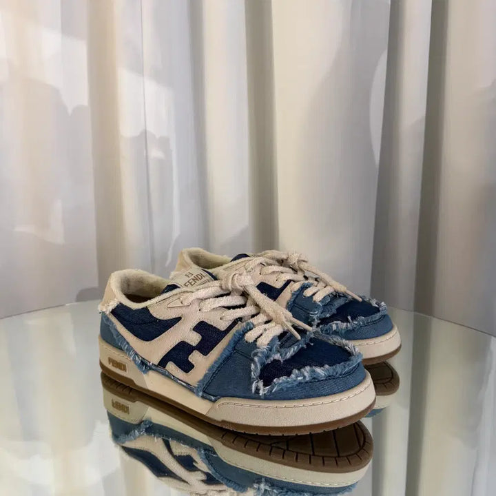 [BUNJANG] Fendi FF Denim Sneakers Size 7 / [7] 펜디 FF 데님 스니커즈