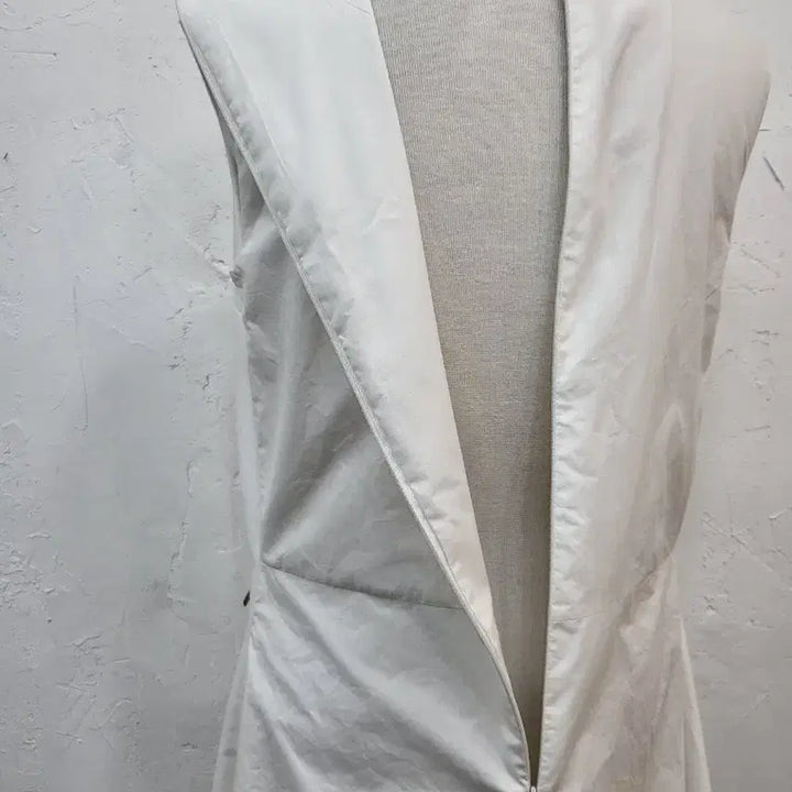 [BUNJANG] White Asymmetrical Long Dress S Size / 화이트 언발 스타일 원피스S