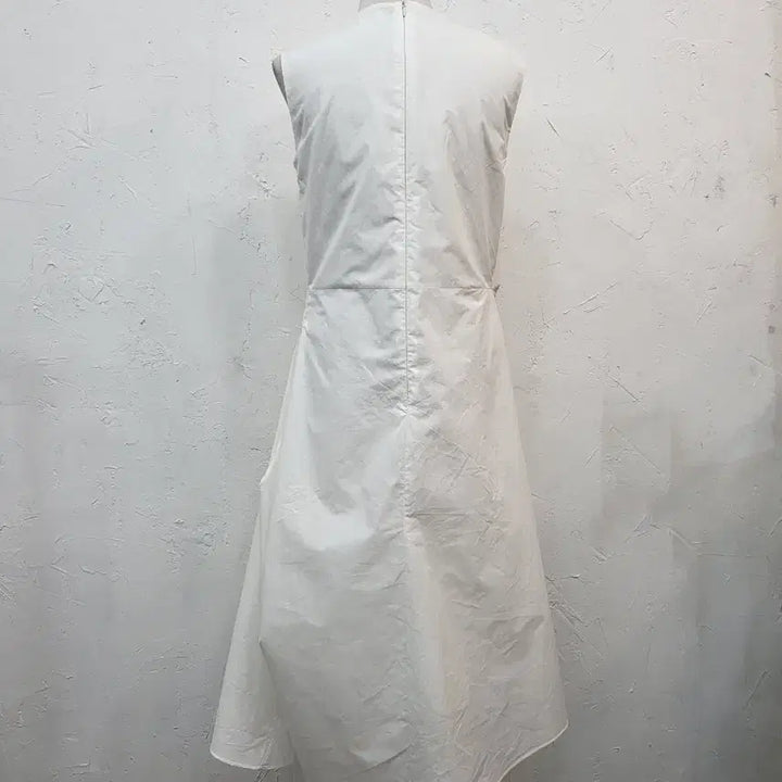 [BUNJANG] White Asymmetrical Long Dress S Size / 화이트 언발 스타일 원피스S