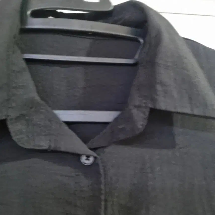 [BUNJANG] Summer Oversized Black Blouse / 여름 빅사이즈 바스락 고급스러운 블라우스 깨끗해요 가슴단면63