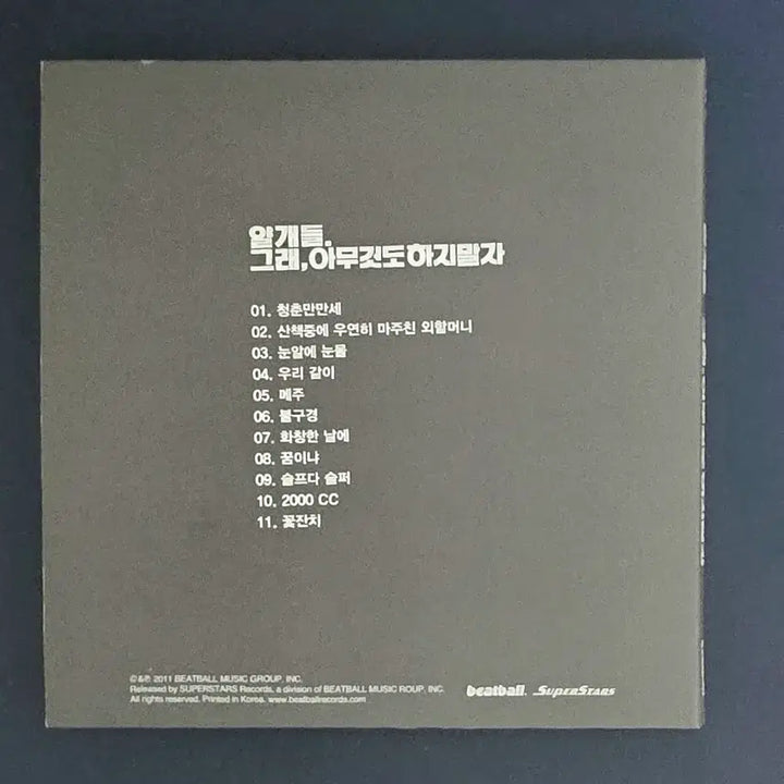 [SOLD OUT] 초판 얄개들 1집 - 그래, 아무것도 하지 말자 (CD)