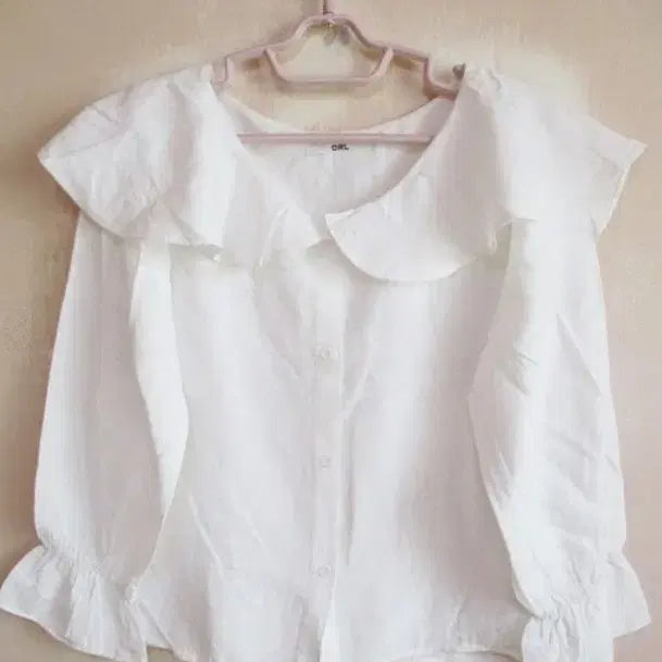 [SOLD OUT] GRL 화이트 러플 블라우스