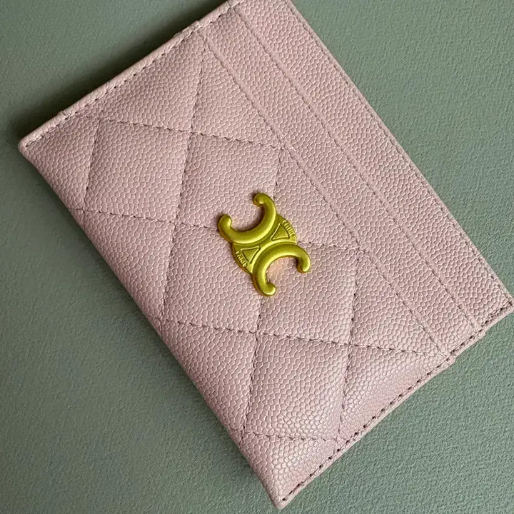 [BUNJANG] Quilted Card Holder Pink / 셀린st 카드지갑 핑크