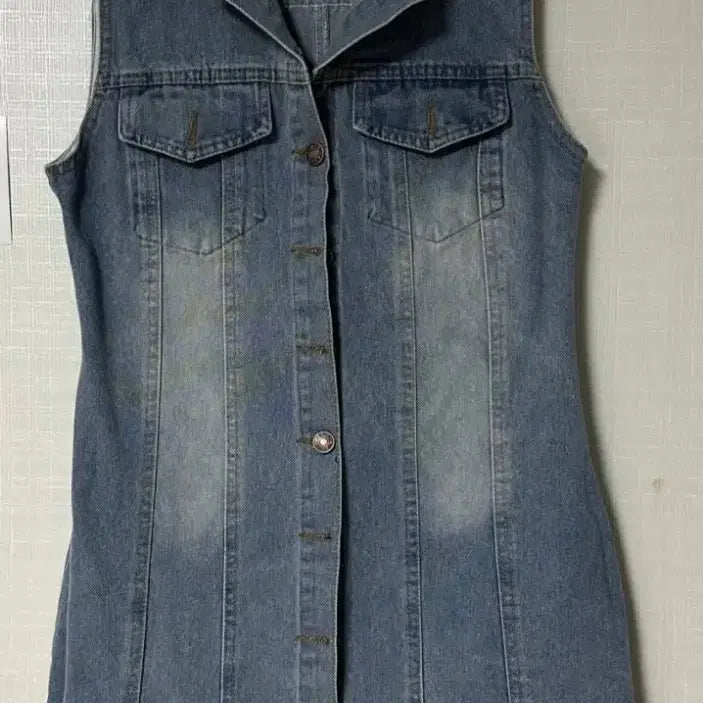 [SOLD OUT] (새상품) 데님 미니원피스