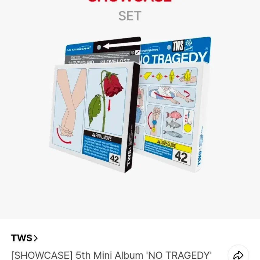 [SOLD OUT] 배송지변경,특전포함)투어스앨범 NO TRAGEDY Set tws