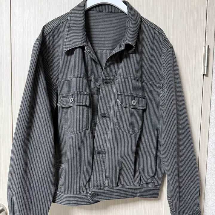 [BUNJANG] Poleriter 26ss Stripe Trucker Jacket / [3]폴리테루 26ss 스트라이프트러커