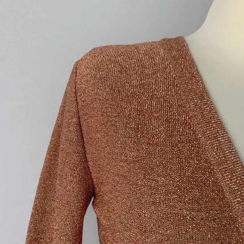 [BUNJANG] Chloé Bronze Knit Top / 끌로에 브론즈 니트 상의 82사이즈