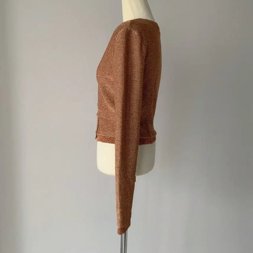 [BUNJANG] Chloé Bronze Knit Top / 끌로에 브론즈 니트 상의 82사이즈
