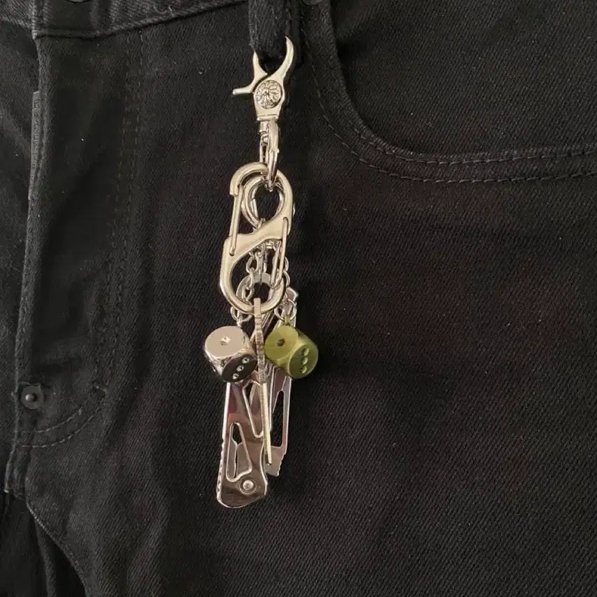 [BUNJANG] Metal Dice Keychain / 메탈 다이스 키링