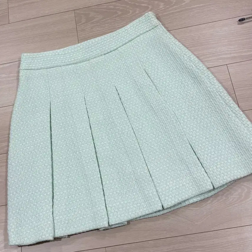 [BUNJANG] MIXXO Tweed Pleated Skirt / 미쏘 트위드 플리츠 스커트 치마