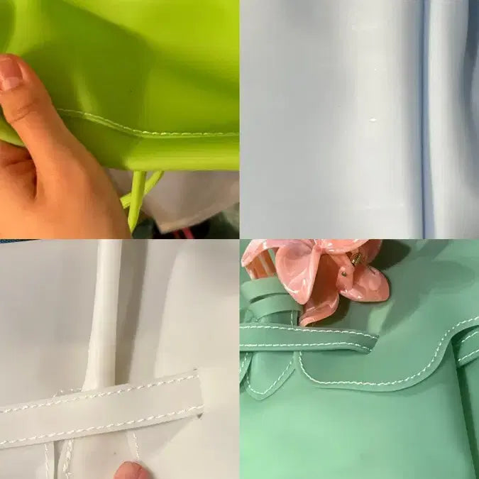 [BUNJANG] Jelly Birkin Large Tote Bag (Bright Green) / 젤리버킨 - 쨍한연두 M