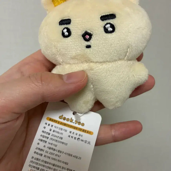 [BUNJANG] Duck Plush Keychain - New / 새상품 덕구 인형 키링