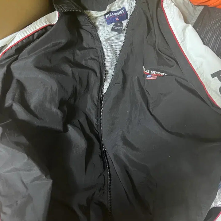 [BUNJANG] Polo Sport Nylon Track Jacket / 폴로스포츠 블랙 바람막이 자켓 L