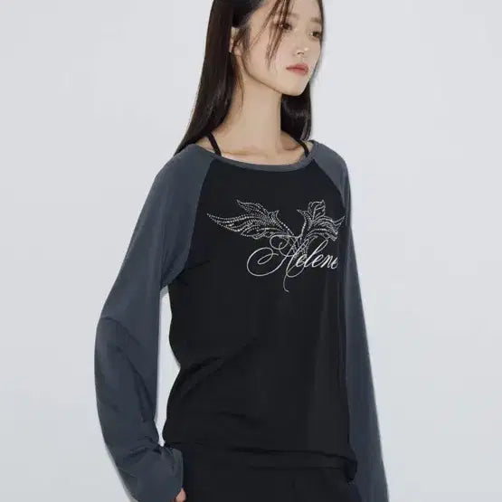 [SOLD OUT] 헬레네파리스 롱슬리브 그레이블랙
