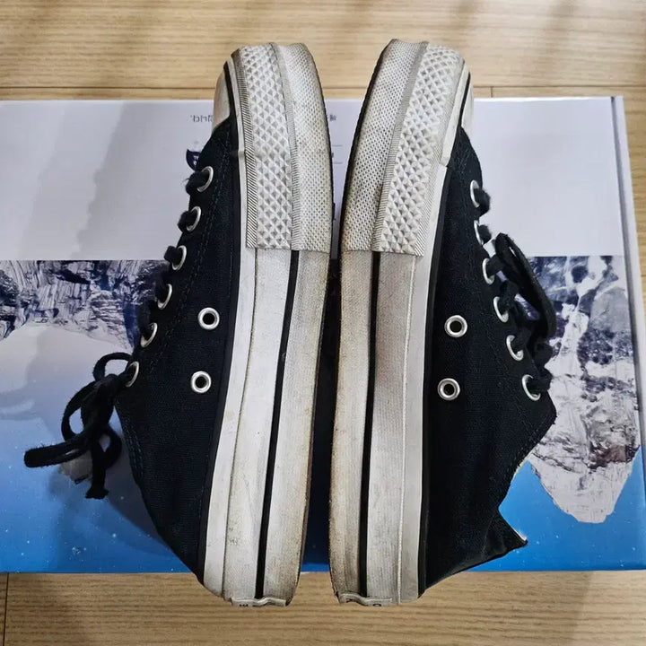 [BUNJANG] Converse Black Sneakers / 컨버스 블랙 단화 운동화