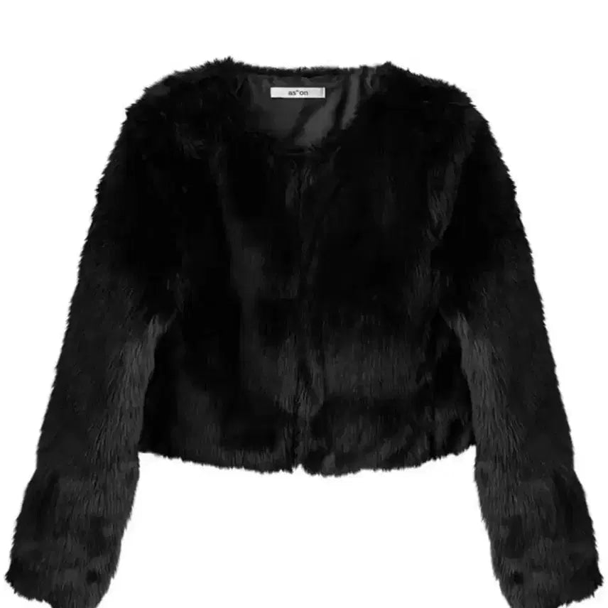 [BUNJANG] Azoon Faux Fur Jacket Black / 애즈온 퍼자켓 블랙