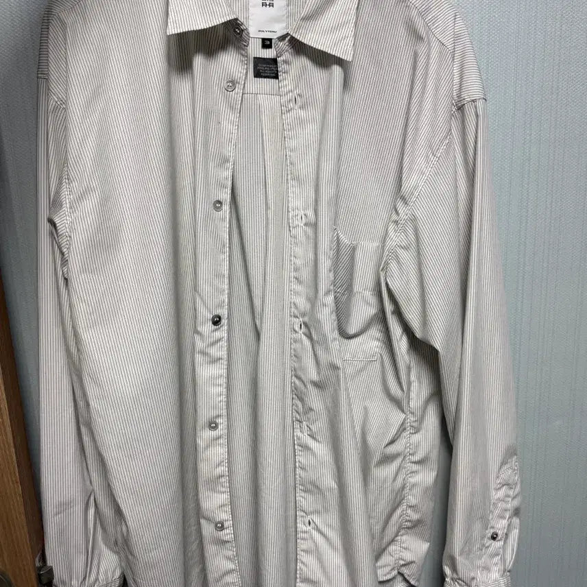 [SOLD OUT] [3] 폴리테루 스트라이프 셔츠 화이트