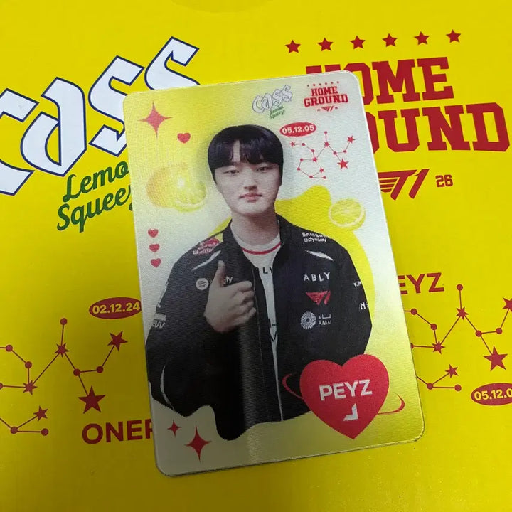 [BUNJANG] T1 Peyz Cass Lemon Photocard / 티원 페이즈 카스 레몬 포카