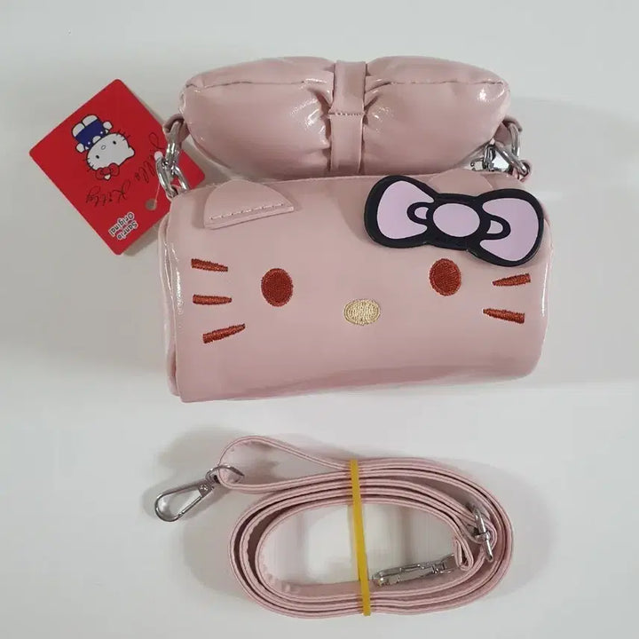 [BUNJANG] Hello Kitty Mini Tote &amp; Cross Bag / 헬로키티 원통 미니 토트백 &amp; 크로스백